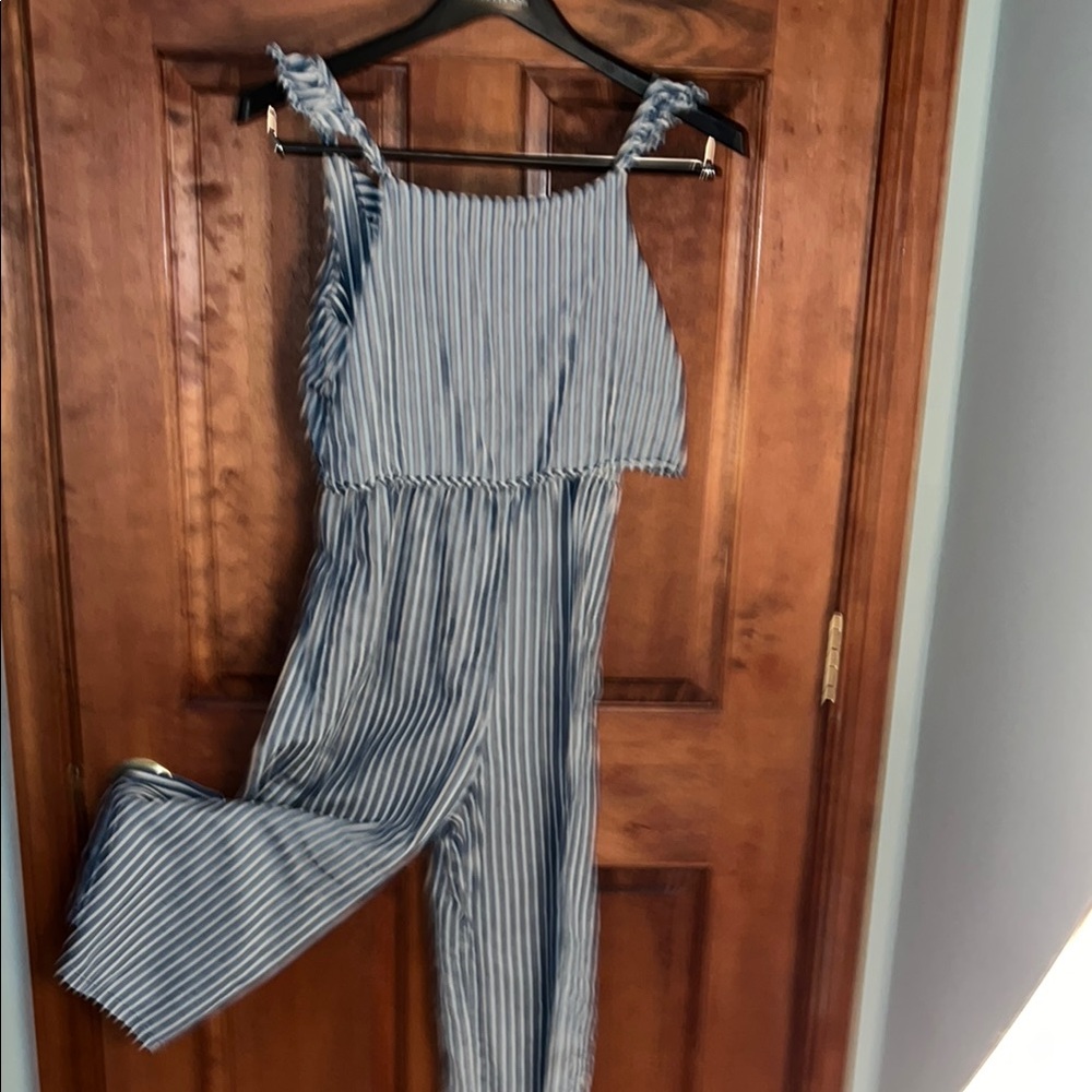 Striped Blue Jumpsuit